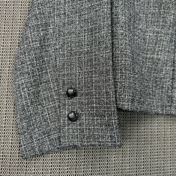 Sag Harbor Dress Gray Blazer Jacket Size 12 Womens Professional Wear - Picture 7 of 7
